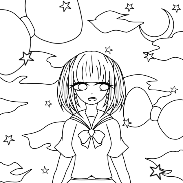 【線画】夢
