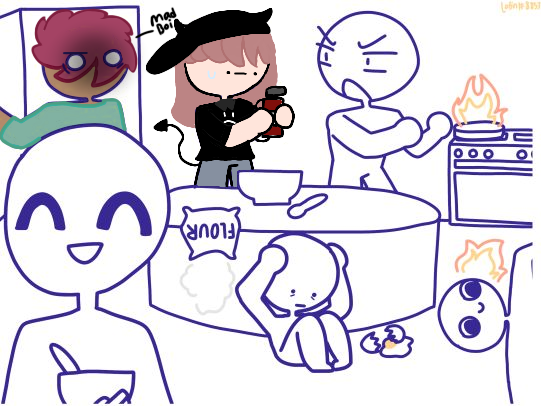 What’s going on in the kitchen - ibisPaint