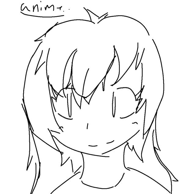 My first anime attempt.
