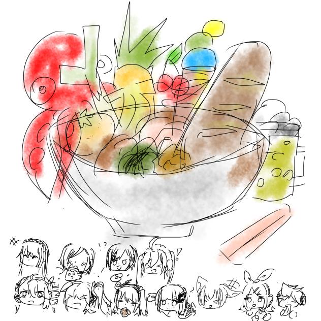 深夜テンションすぎるやつ(ボカロたちの好きな食べ物)