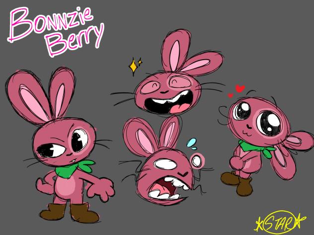 A little bunny Doodle “Bonnzie-Berry”
