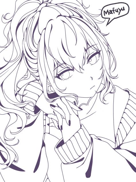 まふゆ　クリエイターズフェスタ塗り絵