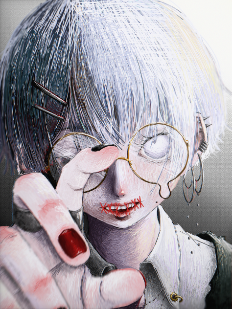 『白髪』