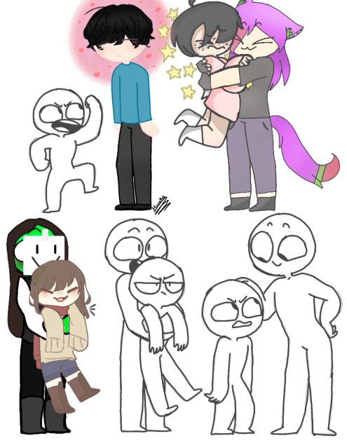 tall and short people2 - ibisPaint