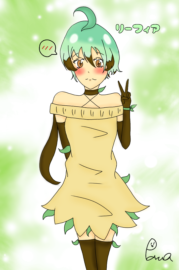 リーフィア擬人化 Ibispaint