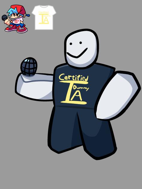 combat dummy over fnf bf concept