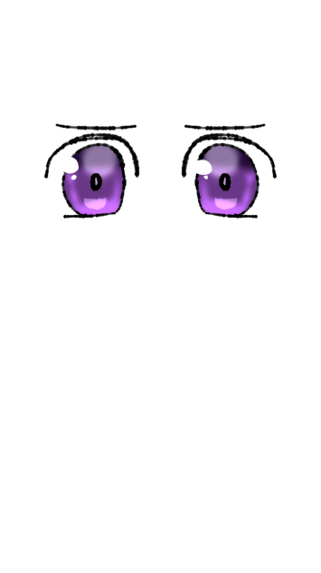 目描いてみた(紫2)
