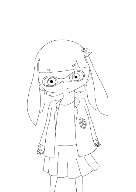 ほなみちゃん#線画