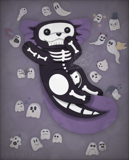 Skeleton Axolotl