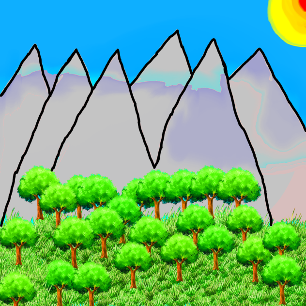 Mountains ibisPaint