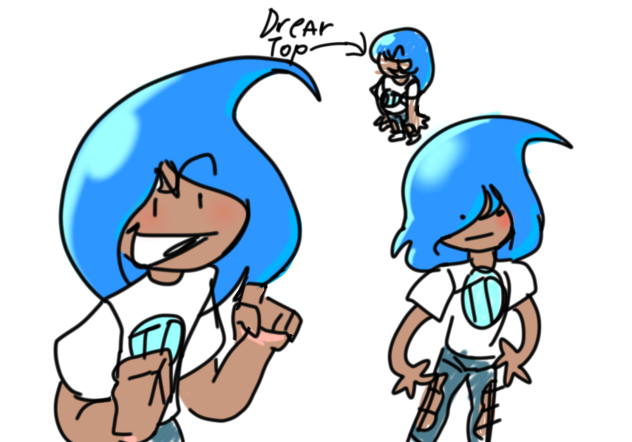 Tear drop and brear top humanizations