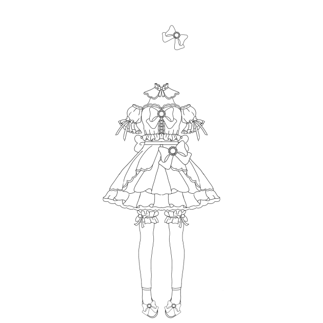 Idol costume (outline)