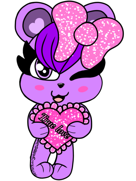 Valentine’s Day Purple Bear (True Love)