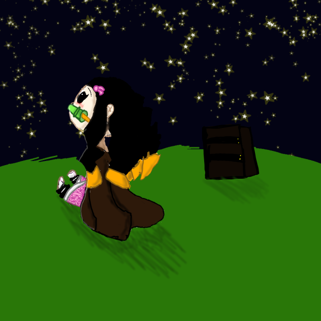 nezuko under the stars ⭐