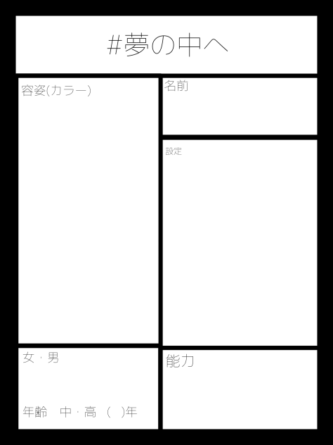 夢の終わりキャラ募集