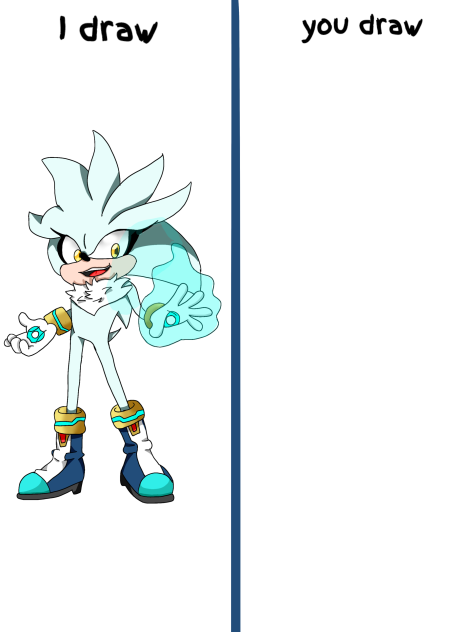 silver the hedgehog I draw you draw