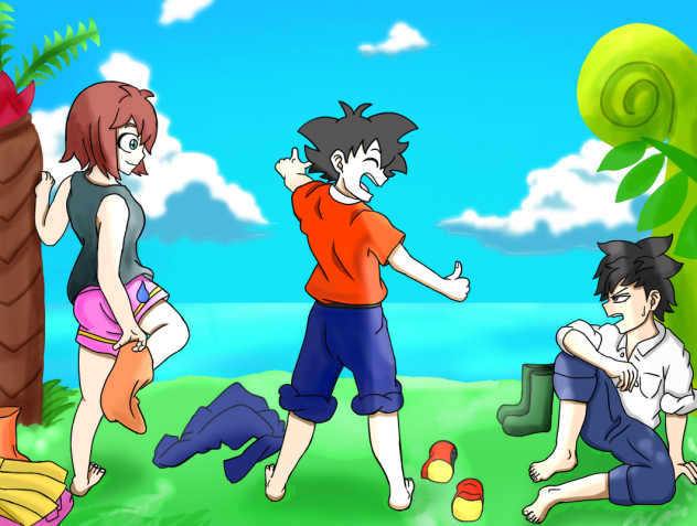 『あっちの海に行かねぇか！』『テメェら2人だけで行きやがれ！』