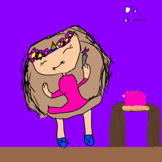 Old drawing(cake)