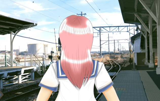 人を待つ彼女