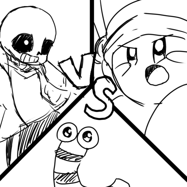 サンズvsカービィvs毛虫