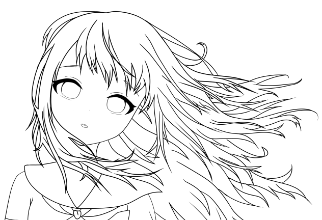Flower - lineart.
