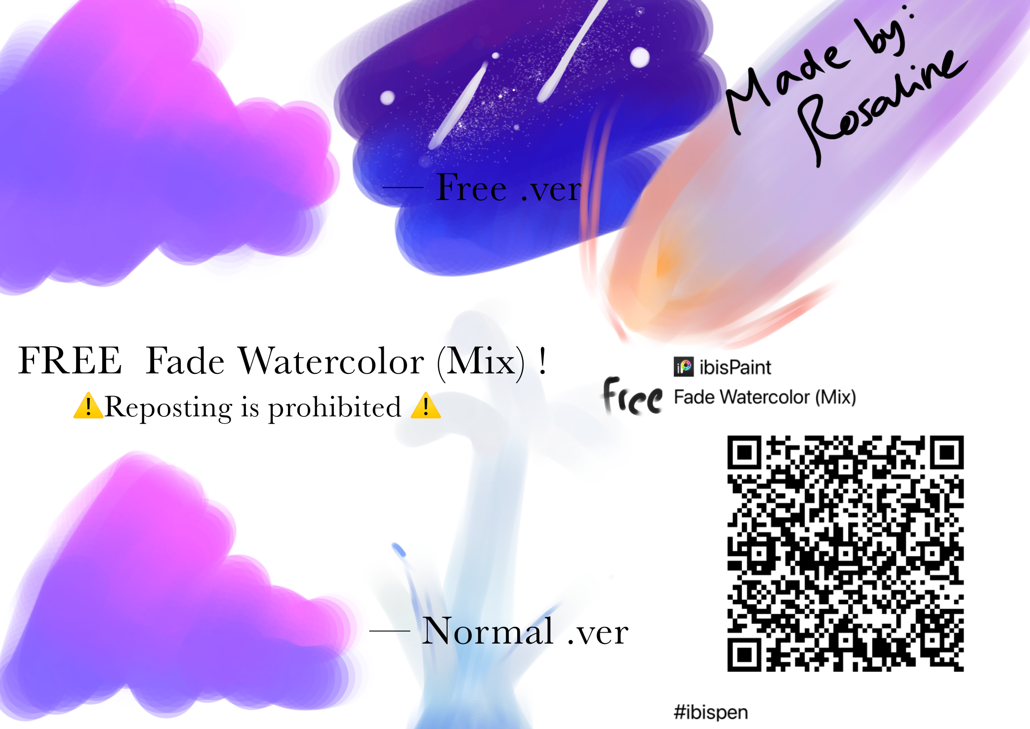 FREE Fade Watercolor (Mix) ibisPaint