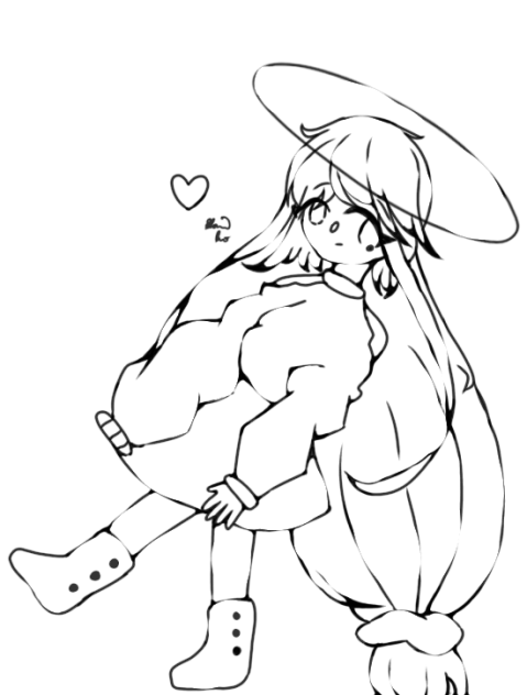 Fall Away Lineart