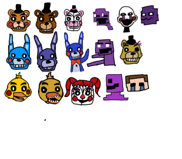 Random Fnaf characters cus I was bored