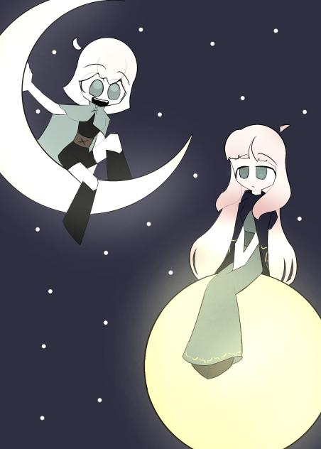 The sun and the moon - ibisPaint