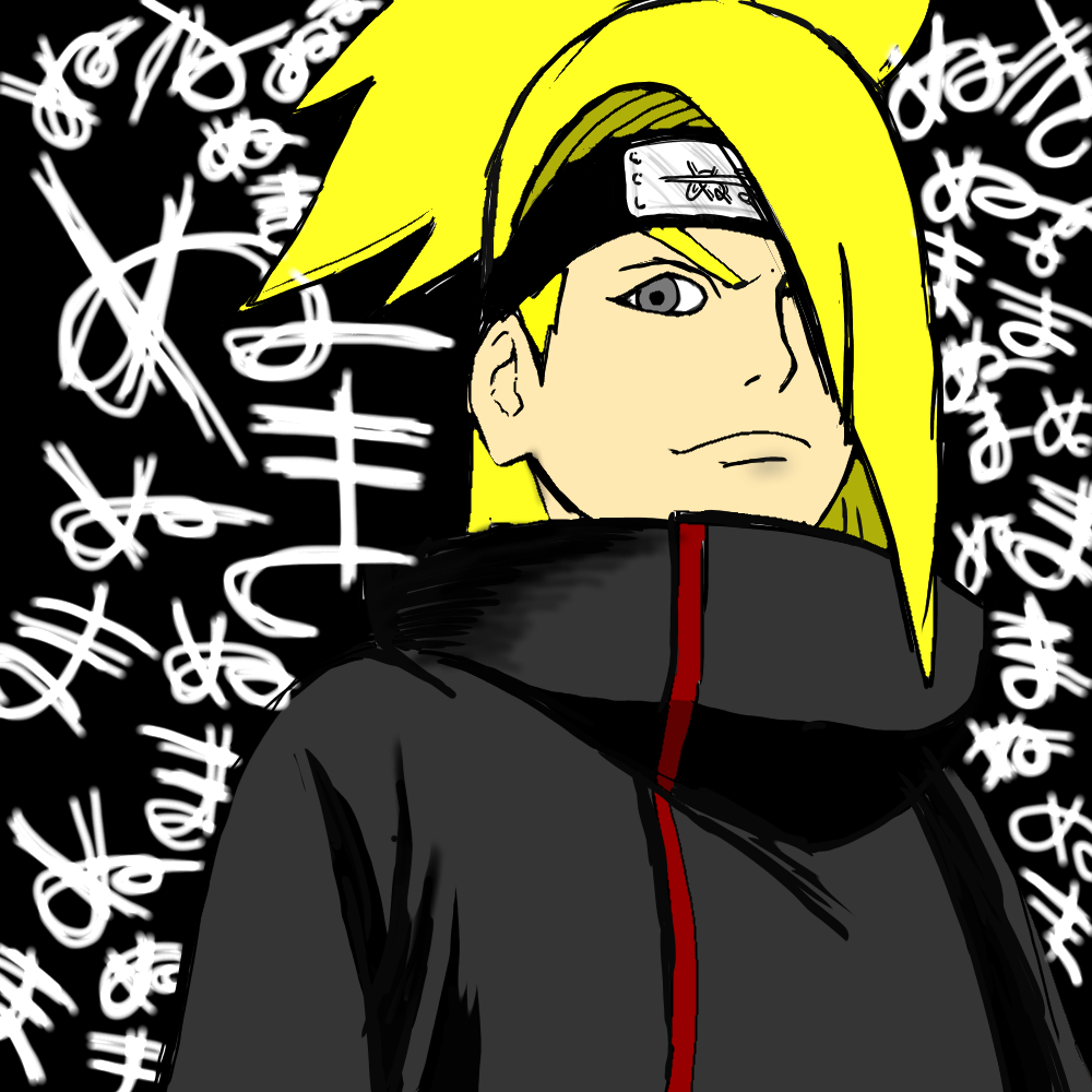 デイダラナルト】非売品] NARUTO ローソン限定 デイダラ クリア