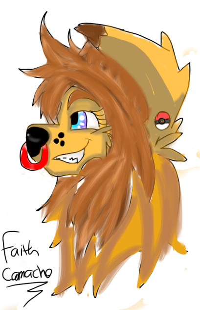 another drawing of my fursona