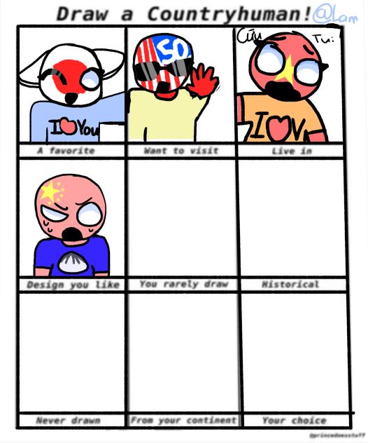 Draw a Countryhuman