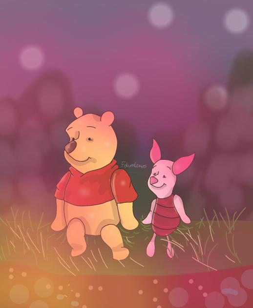 winnie the pooh and piglet 🐷🍯