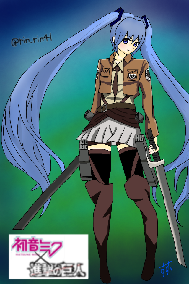 進撃の巨人 初音ミク Ibispaint