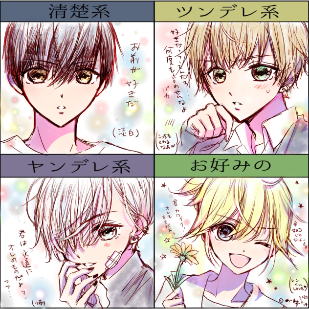 告白4パターン