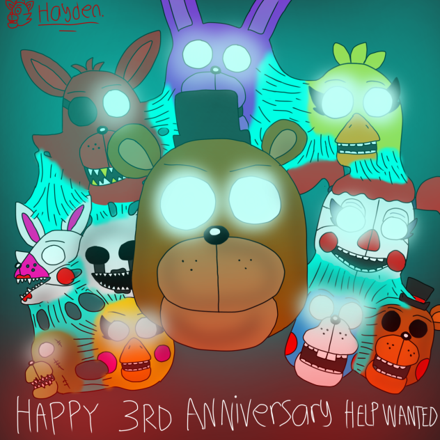 FNaF Help Wanted anniversary speed draw