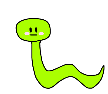 ゆるくヘビを描きました