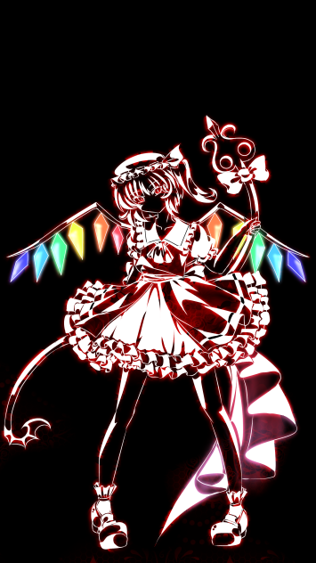 切り絵風 東方剛欲異聞フラン