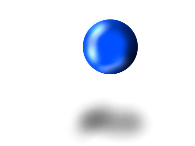 Shiny blue ball
