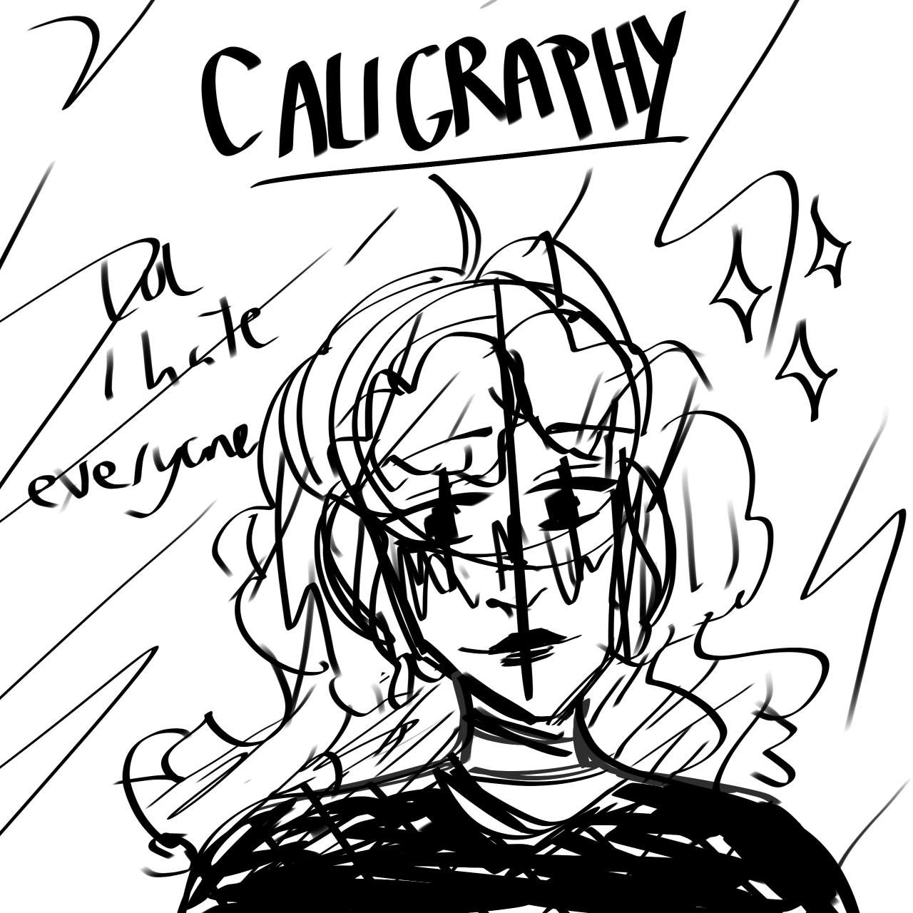 Calligraphy pen haha ibisPaint