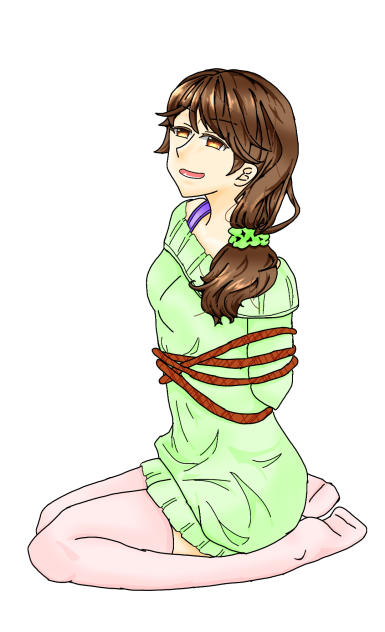 【彩色版】縛られた女の子