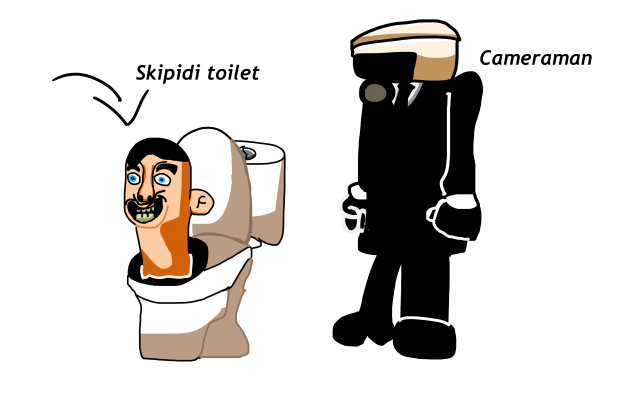 Skipidi toilet and cameraman