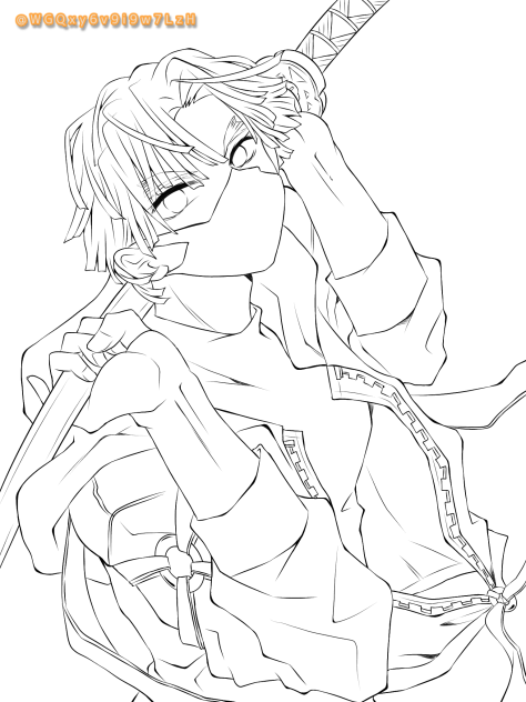 感電注意⚡ 線画