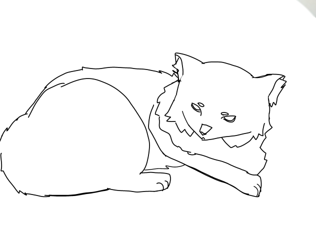 Drawing of a cat