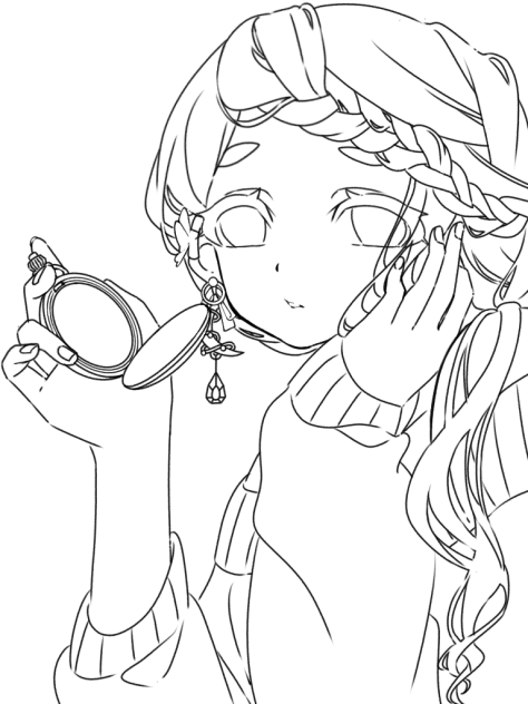 手癖ちまちゃん(塗り絵)