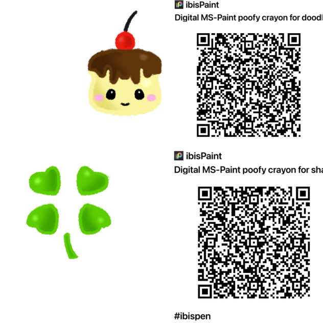 MS Paint-like poofy crayon pens