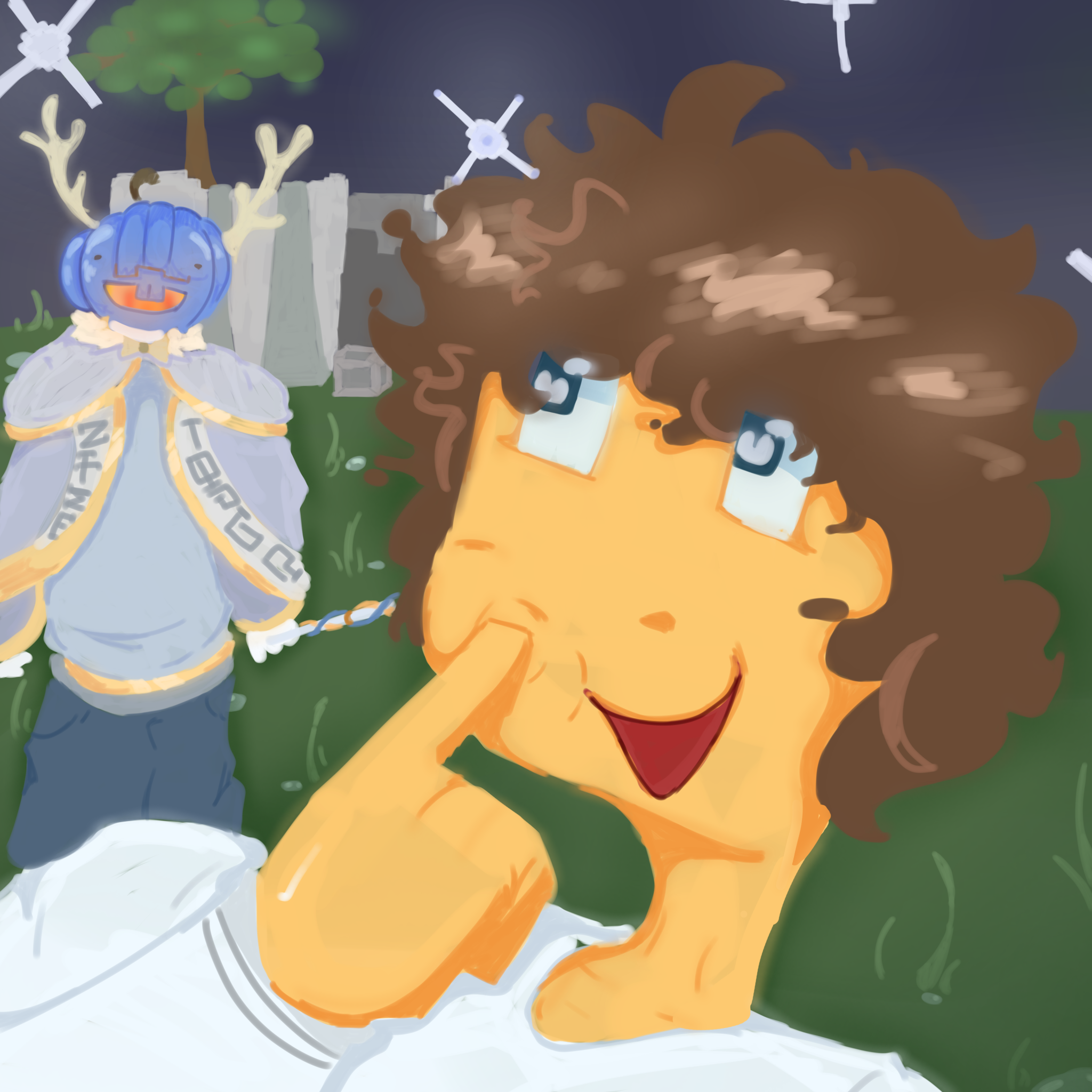 Hey look at the sky!! - ibisPaint