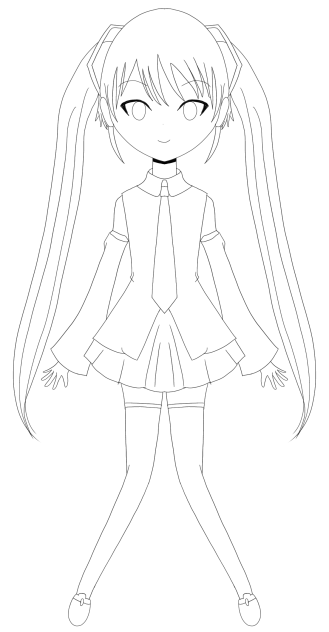 プロセカ　線画