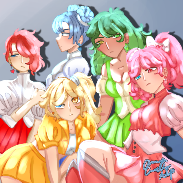 magical girls who don't smile