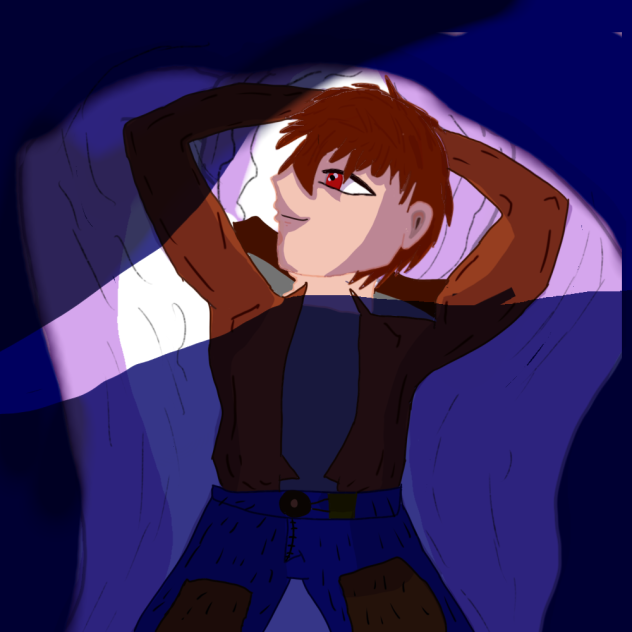 My first attempt of making an anime boy